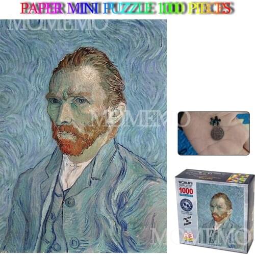 Self-portrait Paper Puzzle Adults Old Master Mini Paper Jigsaw Puzzle Toys 29*42cm Size Oil Painting Puzzle for Teens Kids Toys