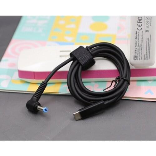 DC USB Type C to 5.5x1.7 3.0*1.0mm Male Plug Converter USB C PD Charging Cable Cord for Acer Aspire 19V Laptop Power Adapter