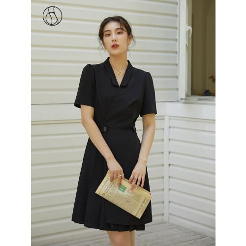 Черные летние платья DUSHU China At AliExpress