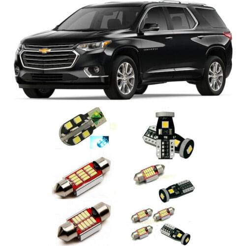 Car Led interior lights For Chevrolet Traverse Volt 2019 6pc Led Lights For Cars lighting kit automotive bulbs Canbus