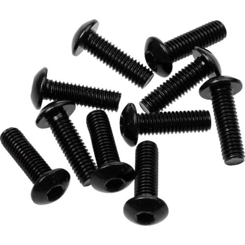 Hot Sale 16 x 5mm 10pcs Fasteners Screws Bolts License Plate Fixed Windscreen Shocks Motorcycle Auto Truck Decorative Mushroom