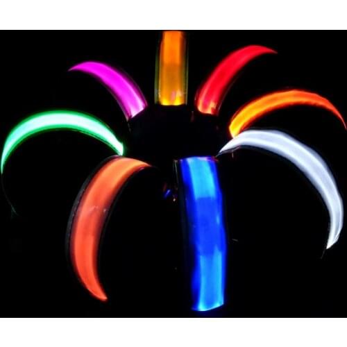 Arm Warmer Belt Bike LED Armband LED Safety Sport Reflective Belt Strap Night Running Light Snap Wrap Wristband Armband