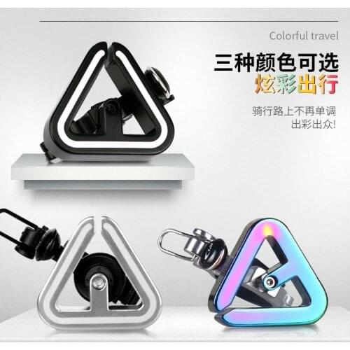 N+1 Triangle bell MTB colorful bells Fixed gear triangle loud copper bell clip ring 50th Anniversary horn bicycle accessories