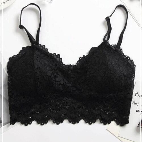 New Arrival Women Push Up Wireless Lace Bra Top Women Plus Size Bralette Underwear Lingerie Full Cup