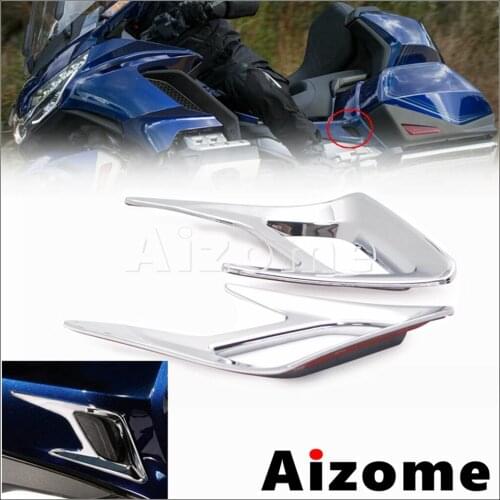 2pcs ABS Plastic Rear Vent Fairing Decoration Trims For Honda Gold Wing GL1800 DCT Tour Airbag 2018-2020 Motorcycle Accessories