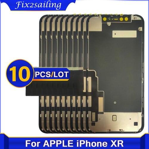 Wholesale 10 pcs For iPhone XR LCD Screen With Touch Digitizer Assembly Display Replacement For iPhone XR LCD no dead pixel