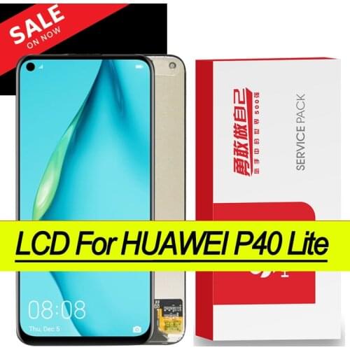 Original 6.4" for HUAWEI P40 Lite LCD Nova 6SE Touch Screen 10 Touch Display for Huawei P40 Lite Display Replacement Parts