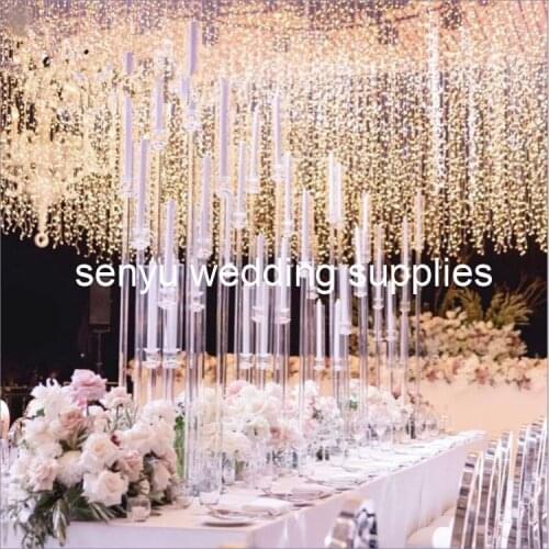 New crystal walkway stand wedding aisle decorations pillar for weddings decor senyu0200