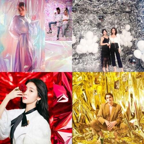 1m 2m 4m 6m 8m Transparent Photography Background Photo Studio Backdrop for Photographers Accessories Instagram Colorful PVC