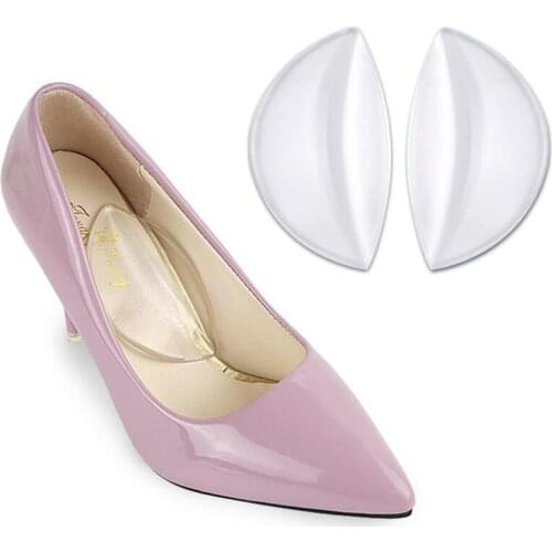 Tansparent Silicone Gel Arch Support Shoe Inserts Wedge Cushion Pads Pain Relief Insoles Corrector for Women Men
