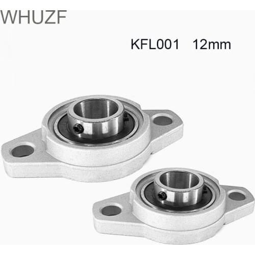 WHUZF Free Shipping 2/4PCS KFL001 Zinc Alloy 12mm High quality Pillow Block Bearing FL001 Flange Block Bearing High Quality