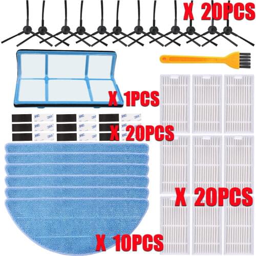 Side Brush Primary Dust filter Hepa Filter Mop pad for chuwi ilife v5 v5s V3 V3s v5 pro V50 V55 x5 robot vacuum cleaner Parts