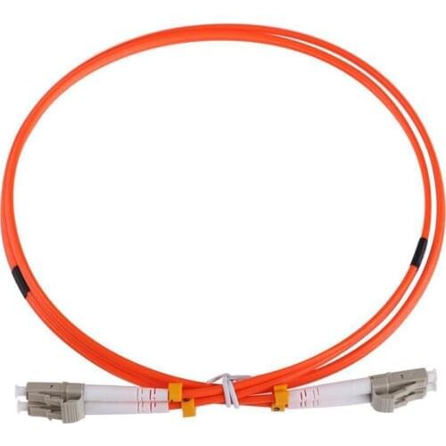 1M Jumper Cable Duplex Multimode LC-LC LC To LC Fiber Optic Optical Patch Cord