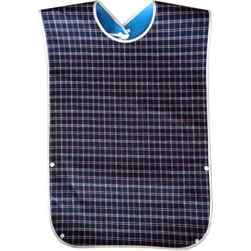 1 Pcs Waterproof Adult Mealtime Bib Cloth Protector Disability Aid Apron A7