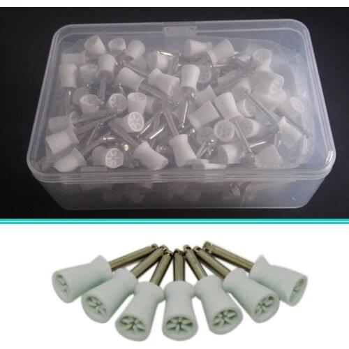 1 Pack (100 Pieces) Dental Disposable Polishing Cups Polishers Latch Type Oral Hygiene Teeth Whitening Lab Equipment