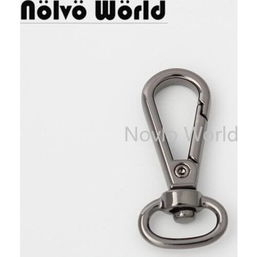 10-50 pieces 4 colors 38*13mm metal gun black color bag hanger snap hook for woman bag clasp clip purse accessories