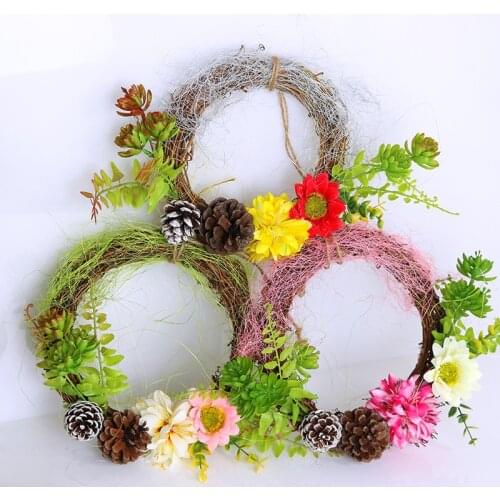 20CM Christmas Wreath Christmas Home Decoration Wedding Decoration Wreath Door Pendant