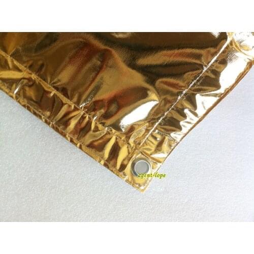 3.0x3.0m 10'x10' Golden Rubber Cloth warm light reflecting Butterfly & Panel Reflector Fabrics for Studio Film Photographic