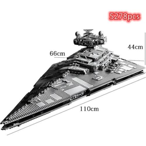 NO.81098 5278Pcs Imperial Super Star Destroyer Star Plan Series War Ship Building Blocks Set Kids Toys For Children Gift Bricks