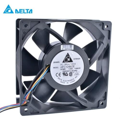 AFC1248DE 12cm 120mm 12038 120x120x38mm 48V 1.64A 4 wire 4pin double ball bearing large air volume server cooling fan