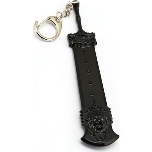 Game NieR:Automata Keychain 2B Sister Weapon Key Ring Holder Black Metal Pendant Porte Clef Men Gift llavero Chaveiro HF12789