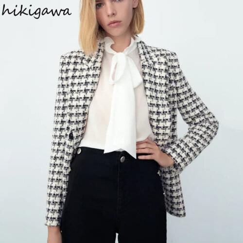 Женские двубортные пиджаки HIKIGAWA China At AliExpress