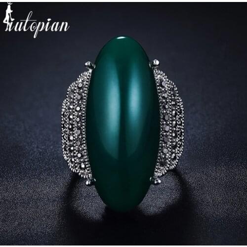 Iutopian 2017 New Arrival Vintage Retro Rings Anels For Women 4 Colors With High Quality Jewelry Anti Allergy Dont Fade #R4054