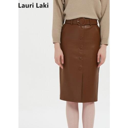Lauri Laki Slit Pencil Skirts