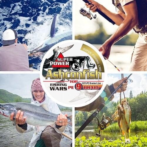 Saltwater fishing line braided 100M 300M strong smooth pe wire 9 strands 0.14 0.16 0.20 0.23 0.30 0.40 0.50mm 15-100LBS weaves