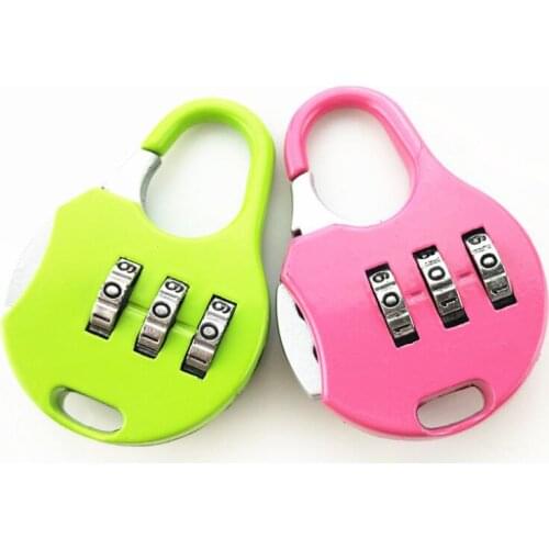 Mini Outdoor Travel GYM Locker Security Padlock For Backpack Suitcase Stationery Password Lock LX8361