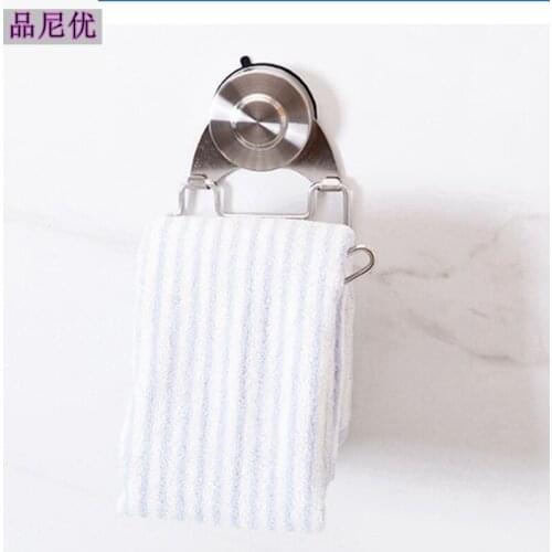 Hot Sale Suction Cup Towel Rack Kitchen Towel Rack Roll Holder Multifunctional Bathroom Suction Wall Towel Rack Towel Hanging