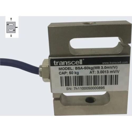 Original Transcell Load Cell BSA-50lb BSA-100lb BSA-250lb weighing load cell for tensile testing machine S-type