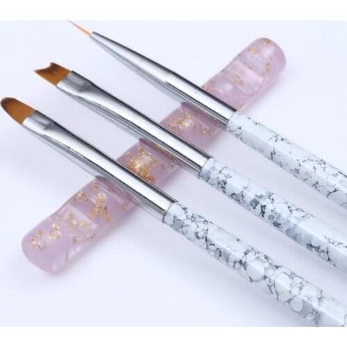 5 Grids Acrylic Clear Nail Brush Rack Shelf Painting Pen Rest Holder Stand Colorful UV Gel Brush Display Holder