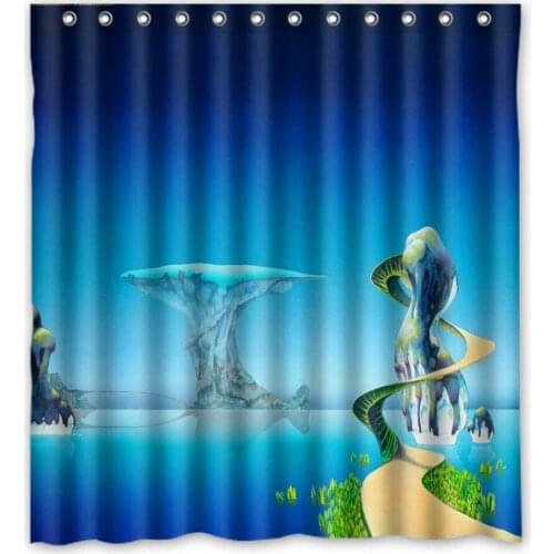 Popular Roger Dean Shower Curtains Modern Star Fabric Bathroom Curtains Waterproof Polyester Home Decor Bathroom Curtain Sets