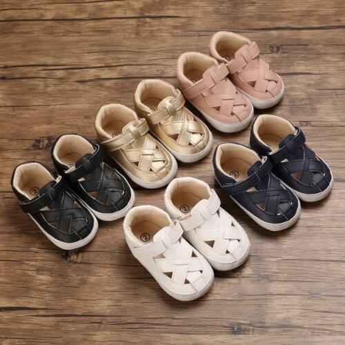 New PU Baby Non-Slip Sandals Child Summer Boys Fashion Sandals Sneakers Infant Shoes 0-18 Month Baby Shoes
