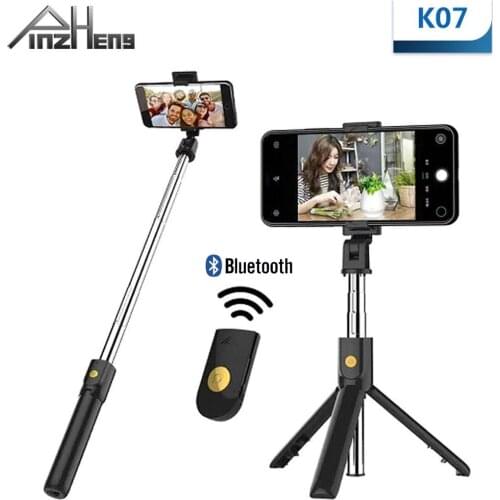 PINZHENG 3 in 1 Wireless Bluetooth Selfie Stick With Shutter Remote Tripod For Phone Monopod For iPhone Huawei Samsung Xiaomi
