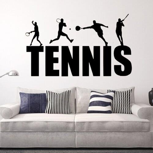 YOYOYU Tennis Sport Art Vinyl Wall Sticker for fans Home Remove Bedroom Livingroom Decal Room Decoration Poster ZX518