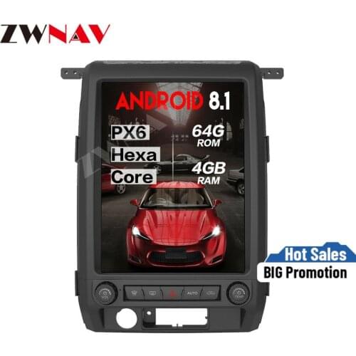 Tesla style 12.1" Android 8.1 Car Multimedia Player for Ford F150 2009-2012 car radio stereo gps navi head unit vertical screen