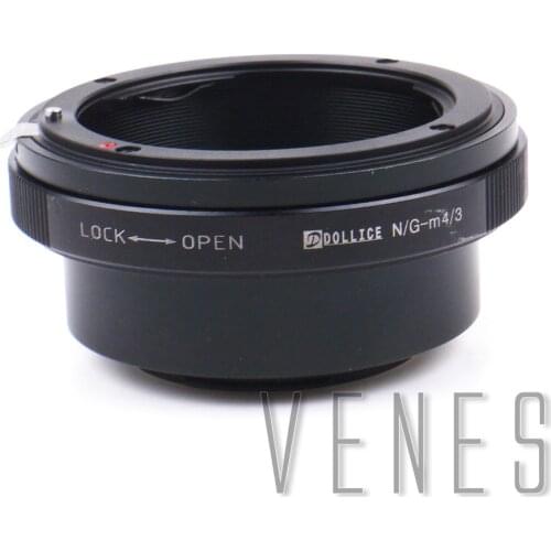Venes AI G-M4/3, Built-In Iris Control Lens Adapter Suit For Nikon F Mount G Lens to Suit for Micro Four Thirds 4/3 m4/3 Camera