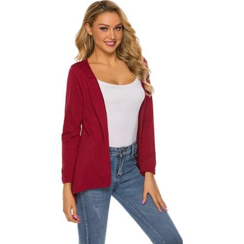 Spring And Autumn Sweater Fashion Womens Long-sleeved Loose Knit Cardigan Sweater Knit Womens Cardigan Pull Womens Clothing