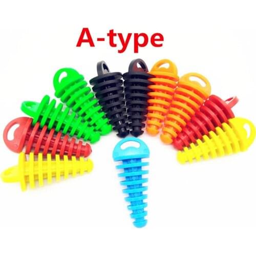 Motorcycle pitbike Exhaust Pipe Plug Silencer Muffler Wash for Kawasaki KX65 KX80 85 KX125 KX250 KX250F KX450F KLX450R KLX125