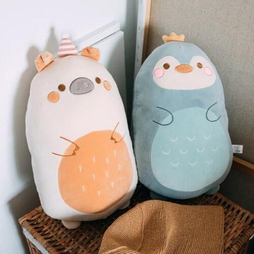 High Quality Giant Pig Pillow Soft Cushion Stuffed Animal Penguin Pillow Plush Toys Sleeping Pillow For Child Birthday Gifts