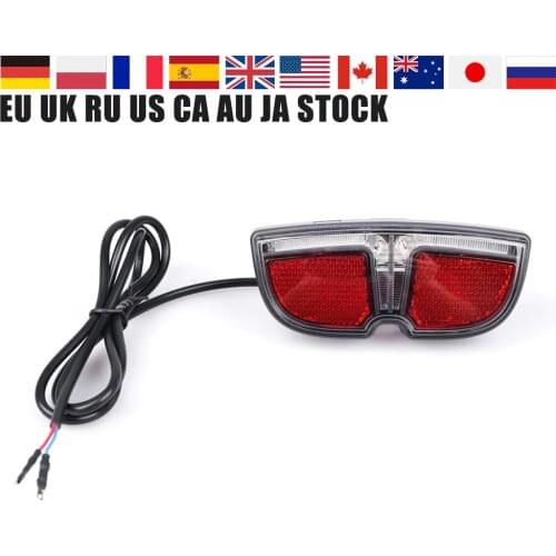 6V LED eBike Tail light For Bafang BBS BBS01B BBS02B BBSHD Mid Drive Crank Motor Kit Electric Bike Rear Rack Brake Lamp