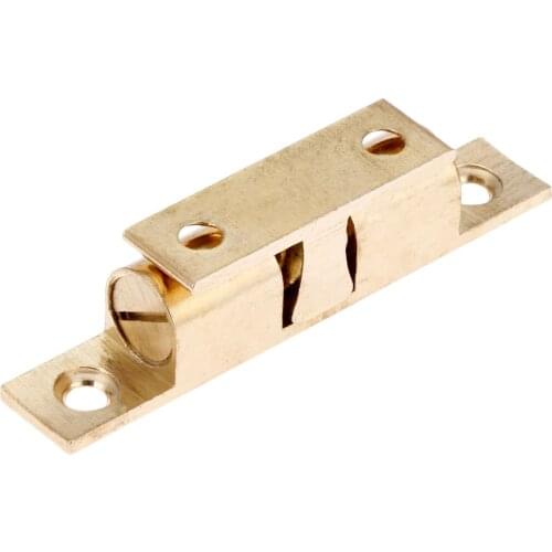 1Pc Metal Double Ball Latch Clip Lock Touch Roller Cupboard Drawer Cabinet Door Latch Catches Touch Bead Furniture Hardware 70mm
