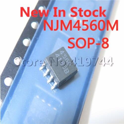 10PCS/LOT NJM4560M(TE1) NJM4560M NJM4560 JRC4560 SOP-8 SMD audio dual op amp chip IC In Stock NEW original IC