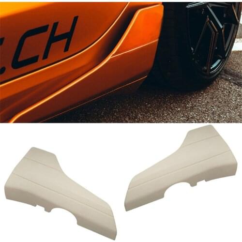 2Pcs For Tesla Model 3 Sedan 2017 2018 2019 2020 2021+ Rear Bumper Spoiler Body Kit Splitter Side Skirt Diffuser Canard Fender