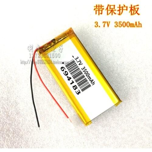 3.7V 3500mAh polymer lithium battery interphone DIY charging treasure LED headlamp 694183