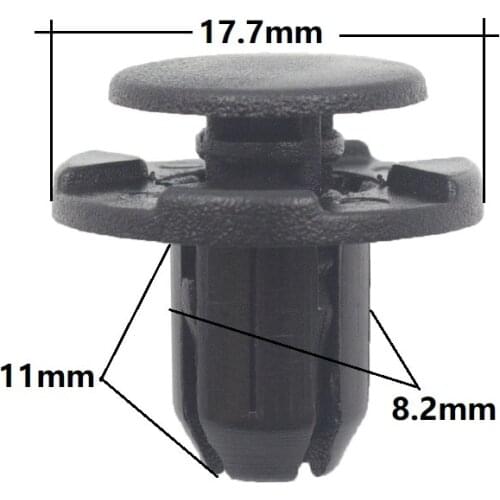 30Pcs Car Screw Push Type Fenders Bumper 8mm Plastic Rivets Fastener Clips For Toyota Vehicle