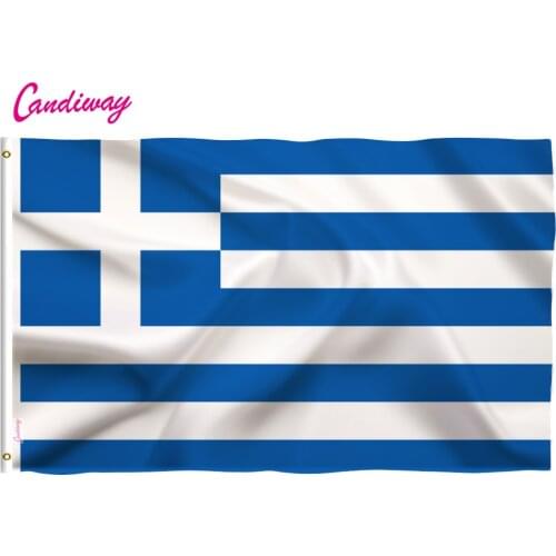 90 x 150cm Greek Greece flags and banners National flag of Greece Flay flag for decoration Blue and white stripe flag NN012