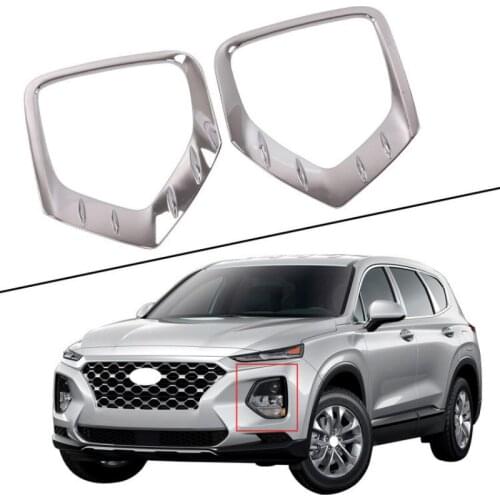 ABS plating on the front fog lamp frame, on the front fog lamp cover For 2019 Hyundai Santafe